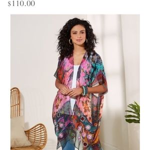 NWOT- Soft Surroundings Cabana Chic Topper